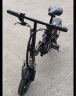 凤凰（Phoenix）电动自行车锂电池折叠电动车小型代驾车男女式成人助力车 小武仕 黑色/折叠款/48V可提电池 10AH电动续航40km 实拍图
