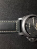征途适配沛纳海疯马皮表带PAM111真皮表带男针扣441 359手表链配件 (黑色针扣)黑色磨砂皮 24mm 实拍图