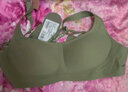 素肌良品经典果冻条舒适无痕软支撑无钢圈小胸微聚收副乳文胸内衣女秋冬 媚茶绿 【经典果冻条】 M (75A、75B、75C) 实拍图