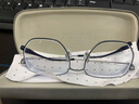 依视路（ESSILOR）男女款商务超轻镜框可配依视路镜片光学近视定制防蓝光平光眼镜 TR90-全框-1082BK-黑色 镜框+依视路A4防蓝光1.56现片 实拍图