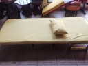 星奇堡 沙发床可折叠两用多功能双人折叠床单人小户型家用沙发 190*80CM 黄色(带腰枕） 实拍图
