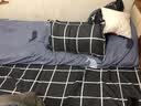 雅鹿单人双人床上用品被子被芯+四件套+枕芯被褥全套装褥子学生宿舍 梦格 双人被芯1.8*2.2m 6斤 床单款 七件套 实拍图