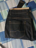 LEEHOYEE加绒牛仔裤男直筒宽松秋冬季带绒裤子男高腰轻奢保暖斜插袋长裤潮 8051H黑色加绒 32码(腰围2尺5) 实拍图