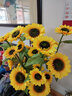 润蕾仿真向日葵太阳花假花绢花干花客厅卧室落地摆放花室内装饰花 大号5头1.3米高    花大 实拍图