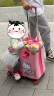 凯蒂猫 （hello kitty）儿童行李箱可坐骑行拉杆箱女20英寸万向轮旅行箱可爱 KT18065-20A 实拍图