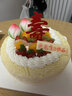 味多美 新鲜蛋糕 生日蛋糕同城配送 北京店送 奶油蛋糕 仙桃祝寿蛋糕 提拉米苏慕斯蛋糕 直径25cm 实拍图