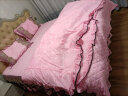布里诺家纺 天鹅绒床上四件套加绒加厚保暖被套罩夹棉床裙4件套床上用品 皇家风范-粉色 1.8X2米床四件套(被套2x2.3米) 晒单实拍图