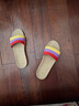 熙慕莱 亚麻拖鞋女士凉拖鞋男麻凉托情侣亚草四季夏防滑居家用 02款橙紫红(女鞋) 39-40 码【26】女 实拍图