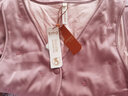 金三塔商场同款金三塔保暖内衣女绗缝冬保暖背心马甲上装 V领-粉紫色 M 实拍图