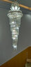 思洛迪  欧式水晶大吊灯复式楼客厅灯酒店大堂灯别墅旋转楼梯吊灯 直径55 高1米8 送三色LED光源 实拍图