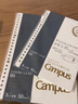 国誉(KOKUYO)A5活页纸Campus活页本替芯笔记本子活页纸内页·高级型 5mm方格 50张1本 WCN-CLH3514 实拍图