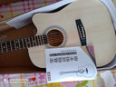 雅萨特奥（YASATEAO)单板民谣41寸吉他初学者木吉他学生新手入门练习亮光吉他六弦乐器 41寸原木色单琴（只有一把吉他） 实拍图