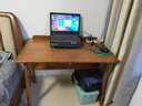 布匠 布匠家私 全实木书桌学生学习桌小户型书房家具电脑桌家用书架组合写字桌 升级版单桌（胡桃色） 100cm*60cm*75cm双抽屉 实拍图