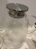 青苹果（QINGPINGGUO）家用耐高温冷水壶大容量玻璃凉水壶冷泡茶壶白开水杯装水扎壶套装 圆趣壶2100ML+六色杯 实拍图