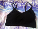 凌登少女内衣女学生发育期无钢圈文胸高中生字母双肩带小背心初中纯色棉螺纹打底裹胸抹胸运动胸罩 白色+黑色 均码(建议体重80-130斤) 实拍图
