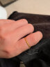 六福珠宝足金编织黄金戒指实心素圈闭口戒计价 B01TBGR0026 约1.23克-12号 实拍图