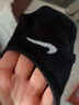 耐克(NIKE)袜子男女同款 吸汗透气运动袜 船袜三双装SX4863-010黑S 实拍图