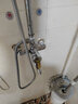 家韵（jiayun） 淋浴水龙头浴缸龙头入墙全铜带下出水冷热混水阀淋浴花洒套装 三控暗装龙头(含曲脚配件盒) 实拍图