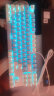 达尔优 EK815机械合金版108键多键位机械键盘电竞游戏CF吃鸡LOL键盘机械双色白蓝键帽全键无冲 87键红轴（白拼蓝键帽）29种灯光模式 实拍图