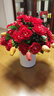 仿真富贵牡丹单支花束欧式假花绢花干花商场酒店客厅装饰插花花艺 红色 实拍图