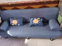 徽月 多功能折叠沙发床两用简易三人位小户型客厅租房家具懒人沙发 【烟灰】炫彩麻布 【乳胶款】1.8米长2扶手2腰枕 实拍图
