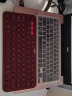罗技（logitech） 蓝牙键盘K380多设备切换笔记本平板IPAD电脑适用 时尚轻薄巧克力 按键 红色 实拍图