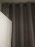 伊帘坊窗帘成品加密加厚仿亚麻棉麻纯色卧室客厅定制遮光窗帘布窗纱拼接窗帘 浅灰色 4.0米宽*2.7米高打孔式可改高度 实拍图
