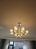 韵钰 欧式客厅吊灯大气家用法式餐厅吊灯轻奢水晶卧室灯具陶瓷吊灯 18头-配全光谱三色光源 实拍图