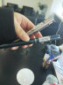 得力(deli)0.5mm黑色中性笔金属喷漆笔 子弹头签字笔 12支/盒 实拍图