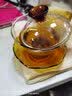 明尊（LIGHTKING）玻璃盖碗茶杯功夫泡茶杯耐热功夫茶具配件 透明三才盖碗F-01 琥珀橙 实拍图