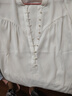 尚都比拉夏季洋气随性文艺气质通勤灯笼袖雪纺衬衫纯色 白色 S  实拍图