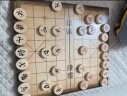 得力（deli）中国象棋套装折叠棋盘 家庭亲子套装 原木色棋子4.0 大号 6734 实拍图