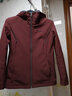 伯希和（Pelliot）软壳衣男女加绒保暖外套秋冬户外透气防风防泼水抓绒休闲连帽夹克 女酒红色 M 实拍图