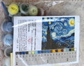 大画王 diy数字油彩画梵高星空绑好内框 手工画 手绘世界名画装饰挂画梵高大尺寸星夜礼物自己上色天图 星空 40*50厘米 实拍图