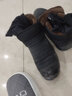 回力棉鞋男冬季加厚加绒中老年人保暖鞋防水爸爸鞋耐磨棉靴雪地靴男 黑色 男款 44 实拍图