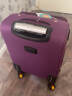 大嘴猴（paul frank）牛津布拉杆箱女帆布行李箱男轻音万向轮旅行大容量布箱防刮密码箱 紫色/升级版 20英寸 实拍图