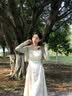 自巧小个子茶歇法式碎花吊带连衣裙2024新款女夏季设计感收腰裙子 剪影花吊带裙 XS (2码) 实拍图