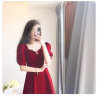 塞德勒（SAIDELE）敬酒服2024新款新娘酒红色平时可穿夏季小个子订婚礼服甜美连衣裙 酒红色 L (建议106-115斤) 晒单实拍图