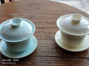 华光 国瓷 晶雪茶盖碗茶具套装  三才盖碗泡茶杯 便携茶具礼盒装 晶雪系列 晶雪茶盖碗套装（青瓷+玉瓷） 实拍图