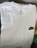 耐克（NIKE）T恤男 26新款夏季运动服小logo跑步训练篮球时尚纯色棉质圆领短袖 热售/全棉亲肤/刺绣标/白色 /建议拍小一码 XL (180/96A) 实拍图