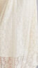 ZXEGI高档100%桑蚕丝连衣裙新款夏季大牌女装宽松绣花真丝裙子中长款 杏色 M (90-105斤) 晒单实拍图