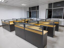 欧音（OUYIN）办公家具职员屏风办 公桌椅套装4/6人位工位员工桌卡座现代简约 干字型八人位 含柜 晒单实拍图