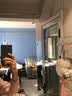 珍锦坊卫生间镜子贴墙免打孔浴室镜挂墙梳妆镜酒店卫浴壁挂镜厕所化妆镜 砂纹白【带框 可粘可挂】 70*90全面屏大视野【横竖两用】 实拍图