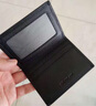 稻草人卡包男薄款卡夹牛皮简约驾驶证皮套韩版小巧迷你短款小卡套 黑色(超薄小巧款) 实拍图