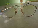贝尔莎（bertha）防蓝光抗辐射uv眼镜近视可配电脑眼睛框平光护目镜女镜架男女潮 玫瑰金 平光-无度数-防蓝光 实拍图