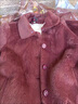 叶衣 奶奶装冬装外套中老年女装大衣厚60岁80老年妈妈装棉袄老人衣服 1687玫红 加绒 3XL （建议115-130斤） 实拍图