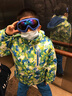 LONGE 儿童滑雪服套装男童女童防水加厚保暖中大童宝宝滑雪衣滑雪裤 蓝白+蓝裤 10码130 实拍图