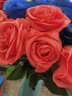 凉笙七夕节玫瑰10支仿真玫瑰花假花客厅家居装饰品婚庆单支干花样板房 10支(橙色) 实拍图