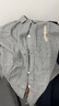 无印良品 MUJI 女式无侧缝双层纱织睡衣纯棉全棉 FDA20C1A 女士家居服套装 灰色X图案 L-XL 实拍图
