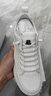 百丽（Belle）厚底小白鞋男春季新款牛皮休闲鞋舒适板鞋A1230CM3预售 白色 39 (245mm) 实拍图